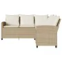 Sofá en forma de L con cojines ratán sintético beige de , Conjuntos de jardín - Ref: Foro24-365417, Precio: 327,96 €, Descuen...