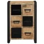 Aparador de madera maciza de mango rugosa 50x35x70 cm de , Aparadores - Ref: Foro24-4013585, Precio: 209,44 €, Descuento: %