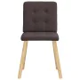 Sillas de comedor 6 unidades tela marrón oscuro de , Sillas de comedor - Ref: Foro24-3315442, Precio: 288,54 €, Descuento: %