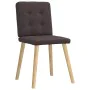 Sillas de comedor 6 unidades tela marrón oscuro de , Sillas de comedor - Ref: Foro24-3315442, Precio: 288,54 €, Descuento: %