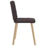 Sillas de comedor 6 unidades tela marrón oscuro de , Sillas de comedor - Ref: Foro24-3315442, Precio: 288,54 €, Descuento: %