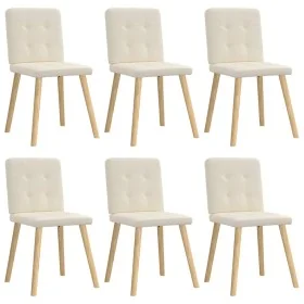 Sillas de comedor 6 unidades lino de , Sillas de comedor - Ref: Foro24-3315449, Precio: 301,52 €, Descuento: %