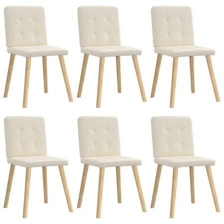 Sillas de comedor 6 unidades lino de , Sillas de comedor - Ref: Foro24-3315449, Precio: 301,52 €, Descuento: %