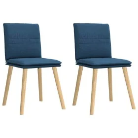Sillas de comedor 2 unidades tela azul von , Essstühle - Ref: Foro24-4101263, Preis: 109,08 €, Rabatt: %