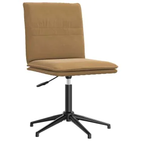 Silla de comedor de terciopelo marrón de , Sillas de comedor - Ref: Foro24-4101275, Precio: 60,42 €, Descuento: %