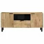 Mueble de TV marrón 105x33x46 cm madera maciza mango de , Almacenamiento para CD y DVD - Ref: Foro24-4017734, Precio: 129,75 ...