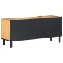 Mueble de TV marrón 105x33x46 cm madera maciza mango de , Almacenamiento para CD y DVD - Ref: Foro24-4017734, Precio: 129,75 ...