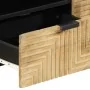 Mueble de TV marrón 105x33x46 cm madera maciza mango de , Almacenamiento para CD y DVD - Ref: Foro24-4017734, Precio: 129,75 ...