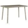 Mesa centro jardín rectangular gris claro 60x40x37 cm de , Mesas de jardín - Ref: Foro24-4104054, Precio: 32,32 €, Descuento: %