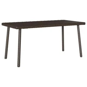 Mesa centro jardín rectangular marrón 80x40x37 cm de , Mesas de jardín - Ref: Foro24-4104056, Precio: 38,43 €, Descuento: %