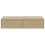 Caja de almacenaje jardín ratán beige 220x50x58 cm de , Cajas de almacenaje para exteriores - Ref: Foro24-4104077, Precio: 21...