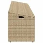 Caja de almacenaje jardín ratán beige 220x50x58 cm de , Cajas de almacenaje para exteriores - Ref: Foro24-4104077, Precio: 21...