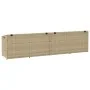 Caja de almacenaje jardín ratán beige 220x50x58 cm de , Cajas de almacenaje para exteriores - Ref: Foro24-4104077, Precio: 21...