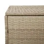 Caja de almacenaje jardín ratán beige 220x50x58 cm de , Cajas de almacenaje para exteriores - Ref: Foro24-4104077, Precio: 21...