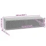 Caja de almacenaje jardín ratán beige 220x50x58 cm de , Cajas de almacenaje para exteriores - Ref: Foro24-4104077, Precio: 21...