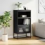 Aparador de acero negro 68x39x123 cm by , Sideboards - Ref: Foro24-853368, Price: 120,83 €, Discount: %