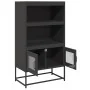 Aparador de acero negro 68x39x123 cm by , Sideboards - Ref: Foro24-853368, Price: 120,83 €, Discount: %
