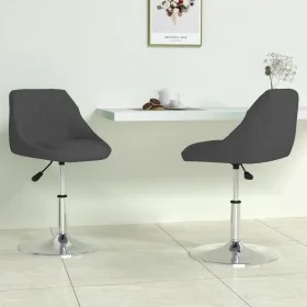 Sillas de comedor giratorias 2 uds terciopelo negro de , Sillas de comedor - Ref: Foro24-335280, Precio: 105,22 €, Descuento: %