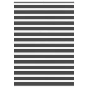 Estor cebra negro 155x230 cm tejido ancho 150,9 cm poliéster de , Persianas y estores - Ref: Foro24-4014298, Precio: 37,63 €,...