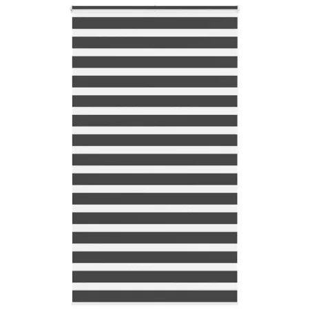 Estor cebra negro 125x200 cm tejido ancho 120,9 cm poliéster de , Persianas y estores - Ref: Foro24-4014266, Precio: 34,59 €,...