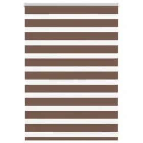 Estor cebra marrón 105x100 cm tejido ancho 100,9 cm poliéster de , Persianas y estores - Ref: Foro24-4014314, Precio: 24,50 €...