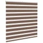 Estor cebra marrón 150x100 cm tejido ancho 145,9 cm poliéster de , Persianas y estores - Ref: Foro24-4014323, Precio: 24,84 €...