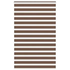 Estor cebra marrón 150x200 cm tejido ancho 145,9 cm poliéster de , Persianas y estores - Ref: Foro24-4014375, Precio: 35,86 €...