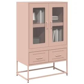 Aparador de acero rosa 68x39x111,5 cm de , Aparadores - Ref: Foro24-853363, Precio: 145,96 €, Descuento: %
