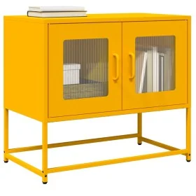 Mueble TV acero laminado en frío amarillo mostaza 68x39x60,5 cm de , Muebles TV - Ref: Foro24-853335, Precio: 72,45 €, Descue...