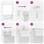Estor enrollable para ducha con casete 70x240cm tela ancho 66cm de , Persianas y estores - Ref: Foro24-4014943, Precio: 19,67...
