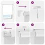 Estor enrollable para ducha con casete 60x240cm tela ancho 56cm de , Persianas y estores - Ref: Foro24-4014997, Precio: 12,48...