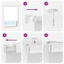 Estor enrollable para ducha con casete 130x240 cm tela ancho de , Persianas y estores - Ref: Foro24-4015037, Precio: 17,39 €,...