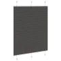 Estor Plisado negro 110x150 cm Tela Ancho 109,4 cm Poliéster de , Persianas y estores - Ref: Foro24-4015145, Precio: 25,54 €,...
