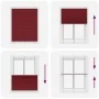 Estor Plisado rojo burdeos 105x100 cm Tela Ancho 104,4 cm de , Persianas y estores - Ref: Foro24-4015229, Precio: 18,44 €, De...