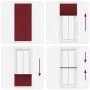 Estor Plisado rojo burdeos 90x200 cm Tela Ancho 89,4 cm de , Persianas y estores - Ref: Foro24-4015260, Precio: 23,37 €, Desc...