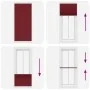 Estor Plisado rojo burdeos 100x200 cm Tela Ancho 99,4 cm de , Persianas y estores - Ref: Foro24-4015262, Precio: 19,84 €, Des...