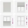 Estor Plisado gris claro 105x100 cm Tela Ancho 104,4 cm de , Persianas y estores - Ref: Foro24-4015331, Precio: 18,44 €, Desc...
