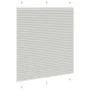 Estor Plisado gris claro 115x100 cm Tela Ancho 114,4 cm de , Persianas y estores - Ref: Foro24-4015333, Precio: 18,97 €, Desc...