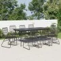 Juego de comedor de jardín 9 piezas ratán PVC negro de vidaXL, Conjuntos de jardín - Ref: Foro24-3060272, Precio: 673,62 €, D...