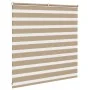 Estor cebra marrón arena tejido ancho 135,9 cm poliéster de , Persianas y estores - Ref: Foro24-4014529, Precio: 29,45 €, Des...