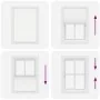Estor Plisado blanco 95x100 cm Tela Ancho 94,4 cm Poliéster de , Persianas y estores - Ref: Foro24-4015482, Precio: 17,23 €, ...