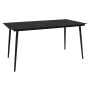 Juego de comedor de jardín 9 piezas ratán PVC negro de vidaXL, Conjuntos de jardín - Ref: Foro24-3060272, Precio: 673,62 €, D...
