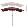 Sombrilla de jardín con poste burdeos rojo 200x130 cm de vidaXL, Sombrillas - Ref: Foro24-315555, Precio: 37,73 €, Descuento: %