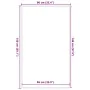 Felpudo azul 90x150 cm de , Felpudos - Ref: Foro24-4105574, Precio: 33,50 €, Descuento: %