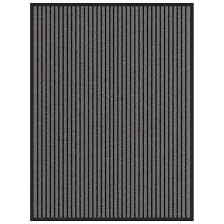 Felpudo a rayas negro y gris 90x120 cm de , Felpudos - Ref: Foro24-4105595, Precio: 29,63 €, Descuento: %
