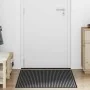 Felpudo a rayas negro y gris 90x120 cm de , Felpudos - Ref: Foro24-4105595, Precio: 29,63 €, Descuento: %