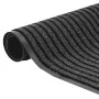 Felpudo a rayas negro y gris 90x120 cm de , Felpudos - Ref: Foro24-4105595, Precio: 29,63 €, Descuento: %