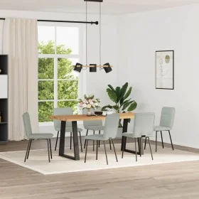 Sillas de comedor giratorias 6 uds terciopelo gris claro de , Sillas de comedor - Ref: Foro24-3315579, Precio: 249,50 €, Desc...