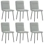 Sillas de comedor giratorias 6 uds terciopelo gris claro de , Sillas de comedor - Ref: Foro24-3315579, Precio: 249,50 €, Desc...