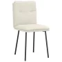 Sillas de comedor 6 unidades de terciopelo crema de , Sillas de comedor - Ref: Foro24-3315688, Precio: 256,44 €, Descuento: %